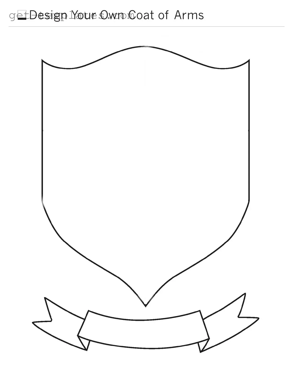 Fill in a Valid Coat Of Arms Template