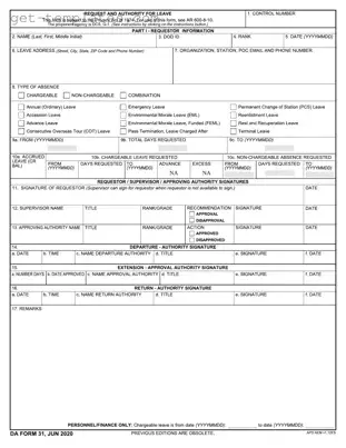 Fill in a Valid Da 31 Template