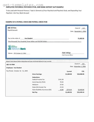 Fill in a Valid Payroll Check Template