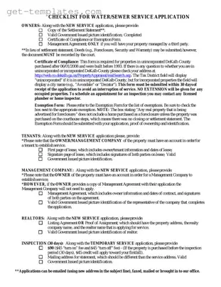 Fill in a Valid Dekalb County Water Application Template