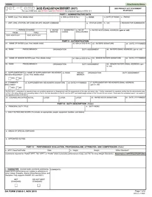 Fill in a Valid Da 2166 9 1 Template