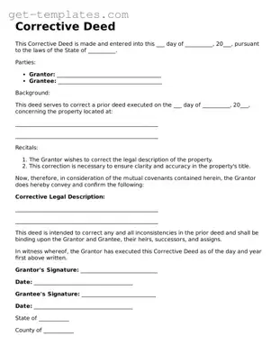 Attorney-Approved Corrective Deed Form