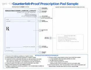 Fill in a Valid Prescription Pad Template