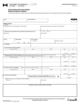 Fill in a Valid Imm 1294 Template