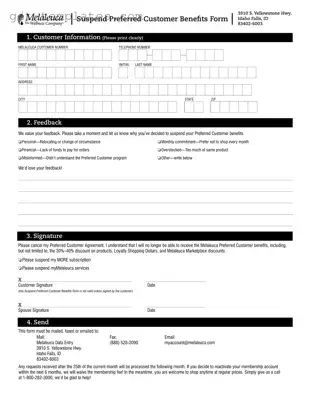 Fill in a Valid Melaleuca Cancellation Template