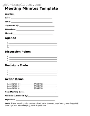 Attorney-Approved Meeting Minutes Form