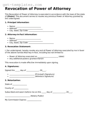 Attorney-Approved Revocation of Power of Attorney Form