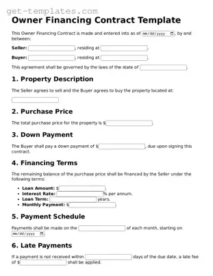Attorney-Approved Owner Financing Contract Form