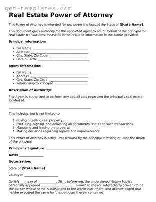Attorney-Approved Real Estate Power of Attorney Form