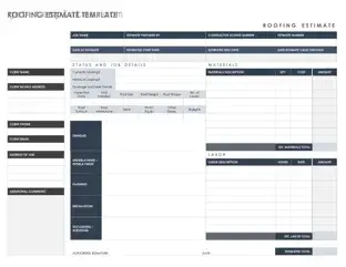 Fill in a Valid Roofing Estimate Template