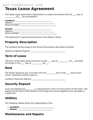 Attorney-Approved Lease Agreement Document for Texas