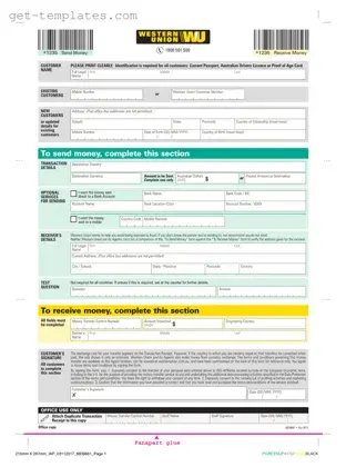 Fill in a Valid Western Union Template